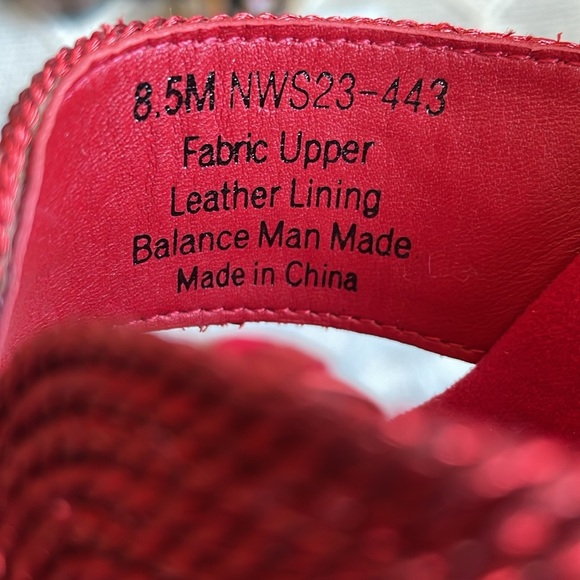 DAVID TATE Vibe Red Braided Slide Sandals Women’s Size 8.5M - Picture 5 of 13